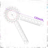 12 Inch Goniometer Transparent Orthopedic Angle Ruler Plastic Goniometer 360 Degree for Body Measuring Tape Goniometer Protractor Ruler (6 Pieces)...