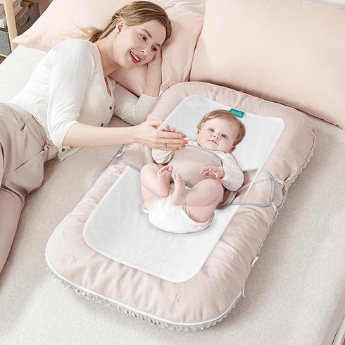 Changing Pad Liner 5 Count, Waterproof Larger Changing Pad Cover 28" X 15", Cotton Terry, Absorbent & Skin-Friendly Changing Pad Liners (Solid Imp...