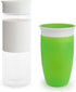 Munchkin® Miracle® 360 Spill Proof Sippy Cups, 24 and 10 Ounce, 2 Pack, Green/White – Toddler and Adult Set...