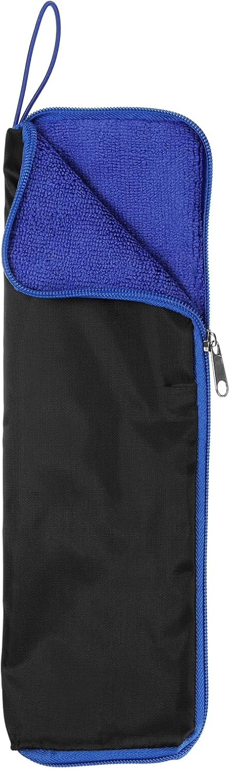 Wet Umbrellas Bag 12 3/5"x4" Superfine Fiber Reversible Umbrellas Sleeve Cover Portable Waterproof Case for Storage Carry Travel Home Outdoor, Blu...