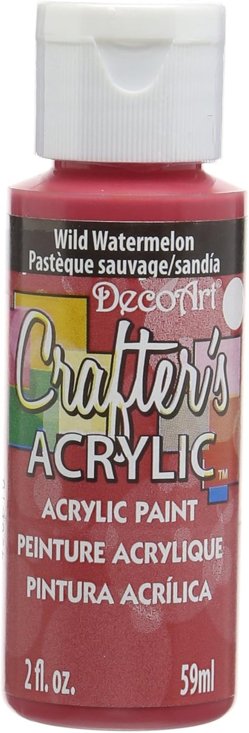 DecoArt Acrylic Paint, 59ml, Wild Watermelon, 2 Fl Oz (DCA65-3)...