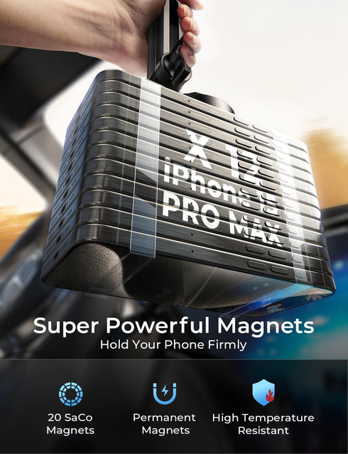 LISEN Cup Holder Phone Holder for Magsafe Car Mount Charger, 15W Wireless Car Charger Cupholder Magnetic Wireless Car Mount Charger Phone Charger ...