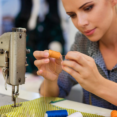 WILLBOND 4 Pieces Leather Thimble Hand Sewing Thimble Finger Protector Thimble Finger Pads for Knitting Sewing Quilting Pin Needles Craft Accessor...