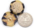 20 pcs Metal Stamping Retro Wax Seal Pattern Resin Layer Sewing Shank Coat Buttons -25mm -1"...
