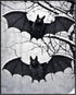 Posterizer 1 pcs- cute gothic print with bats- holloween decor-Gothic Art-Art for Animal Lovers- Living Room Bedroom Decor- unframed wall art...