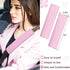 10 Pc Pink Leather Steering Wheel Cover Set - With Seat Belt Pads, Cup Holders, Bling Buttons...