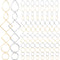 PAGOW 96Pcs Earring Hoop Jewelry Making, Hypoallergenic Teardrop Square Round Silver Gold Earrings Beading Hoop Bulk for DIY Crafts Accessories Su...
