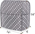 Luxja Dust Cover Compatible with 4.5-Quart and 5-Quart Stand Mixer, Cloth Cover with Pockets for Stand Mixer and Extra Accessories, Gray Dots...