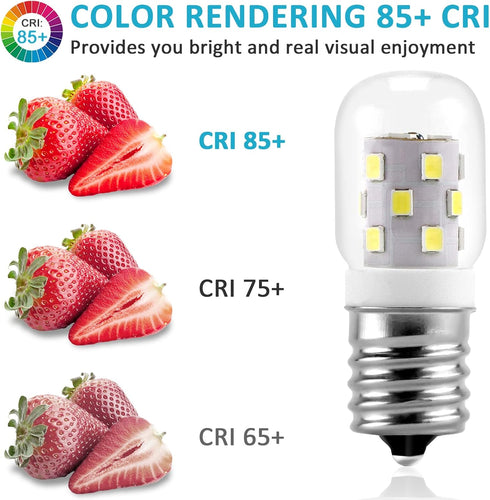 E17 LED Bulb Microwave Oven Light 8206232A Super Power Saving Multiple Purpose Appliance Bulb-3W(Equal to 40W Incandescent) 380LM 6000K Daylight W...