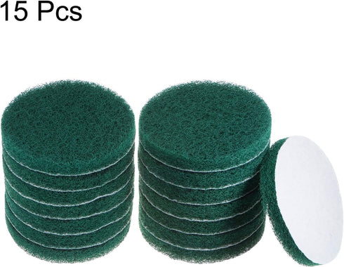 HARFINGTON 15pcs Drill Power Brush 5 inch Tile Scrubber Scouring Pads 150-240 Grit for Bathroom Kitchen Household Cleaning...