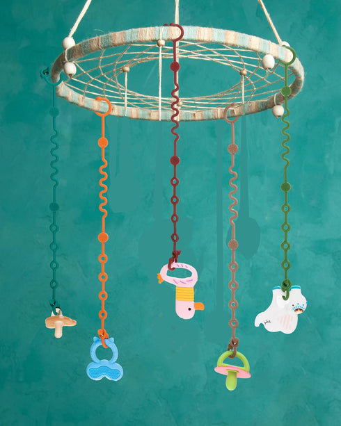 Toy Straps for Baby, Adjustable Toy Holder for Stroller Accessories, Silicone Baby Tether Pacifier Clip, No Throw Baby Travel Essential Leash for ...