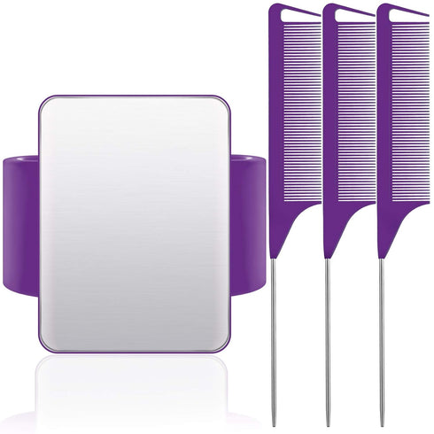 Magnetic Wrist Sewing Pincushion Wrist Magnetic Pin Holder Wristband Pin Cushion Holder with 3 Pieces Stainless Steel Pintail Comb Rat Tail Comb f...