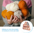PATIKIL Yarn Storage Bag, Portable Crochet Knitting Bag Case Skein Ball Holder Organizer Crocheting Tote Wrist Bag for Sewing Craft Projects, Oran...