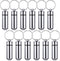 12 Pieces Portable Pill Case First Aid Pill Container Mini Pill Container Waterproof Aluminum Keychain Pill Case Keychain for Medications, Vitamin...