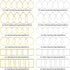 144pcs Earring Hoops for Jewelry Making, 3 Shapes Earrings Findings Hoops Beading Hoop Earrings Hypoallergenic Square Teardrop Round Earring Findi...