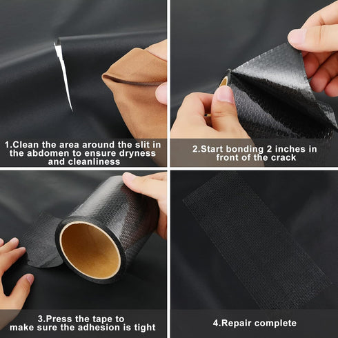 RV underbelly Material RV Underbelly Tape Mobile Home Underbelly Thick Tape Camper Travel Trailer Belly Tape Tear Repair Tape Sealing Permanent Ad...