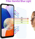 2 pack Anti Blue Light Tempered Glass Screen Protector Compatible with Samsung Galaxy A14.Eye Protection Tempered Glass Film,No Bubbles,9H Hardnes...