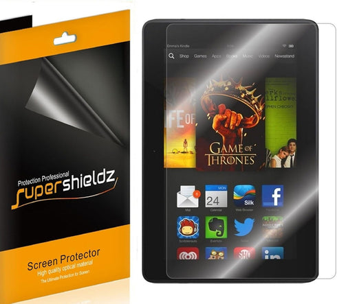 Supershieldz (3 Pack) Anti Glare and Anti Fingerprint (Matte) Screen Protector Designed for Kindle Fire HDX 7 inch Tablet (2013 Release Only)...