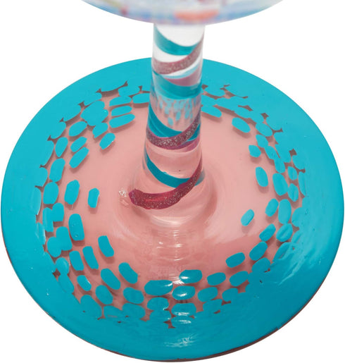 Enesco Designs by Lolita Nurse This Hand-Painted Artisan Wine Glass, 1 Count (Pack of 1), Multicolor, 440 milliliters...