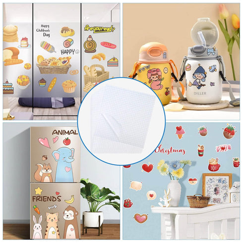 Clear Selizo 25 Pack Contact Paper Decal Low Tack Vinyl Ease Paper Transfer Tape for Cricut Vinyl Craft...