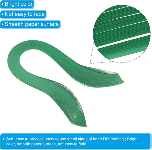 PATIKIL Quilling Strips Paper 600pcs 1.5mm 39cm Origami Paper Quilling Kits for Art DIY Hand Craft Christmas, Green...