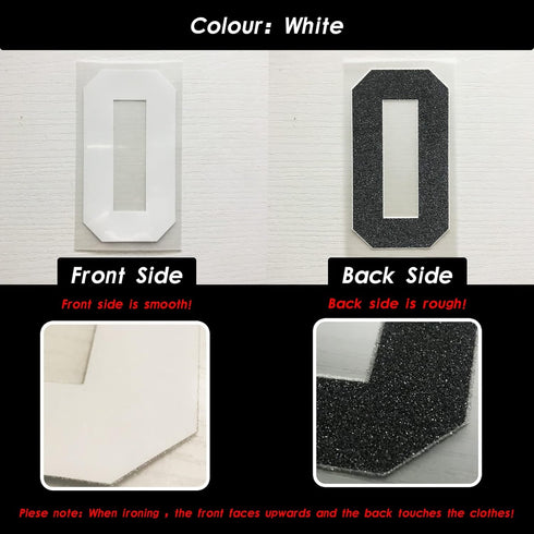4-inch Iron-On Letters Heat Transfer Letters Paper DIY Letters Jersey Clothing T-Shirt Team Slogan (White)...