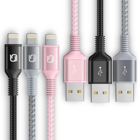 iPhone Charger Cable 10ft, 3Pack MFi Certified Extra Long Lightning Cable 10 Foot Fast Charging Cord Durable Nylon Braided USB Cable for iPhone 14...