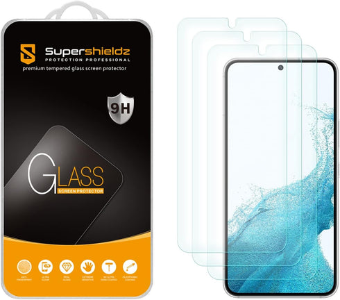 Supershieldz (3 Pack) Designed for Samsung Galaxy S23 5G Tempered Glass Screen Protector, Anti Scratch, Bubble Free...