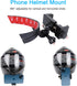 PellKing Universal Motorcycle Helmet Chin Action Camera Mount, Flexible Adhesive Helmet Mount Compatible with GoPro Hero11 10 9 8 7 6 5 Black,Inst...