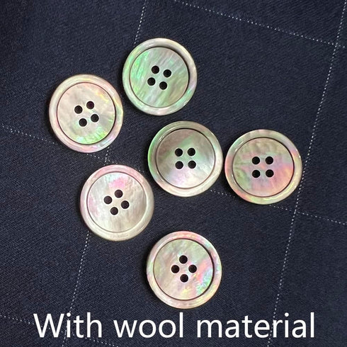 22 Pieces Natural Black Mother of Pearl Blazer and Suit Buttons Set 20mm 15mm Black MOP Buttons for Men Jacket Sport Coat Uniforms...