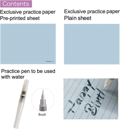 Zig INPK-002 Brush Lettering Practice Kit...