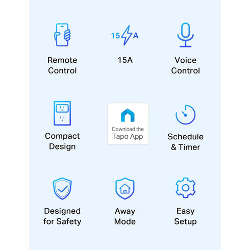 TP-Link Tapo Smart Plug Mini 15A, Smart Home Wi-Fi Plug, Super Easy Setup, Compatible with Alexa & Google Home, No Hub Required, UL Certified, 2.4...