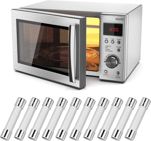 Frienda Microwave Fuse 20 Amp Slow Blow Microwave Fuse Ceramic Tube Fuse 250V 20a, 6.35 x 30 Mm, Compatible with GE WB27X10388, Kenmore Slow Blow ...