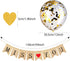 Gejoy Farewell Party Decorations Supplies Kit 14 Pcs We Will Miss You Banner Burlap Bunting Banner Gold Glitter Confetti Balloons Heart Garland Fl...