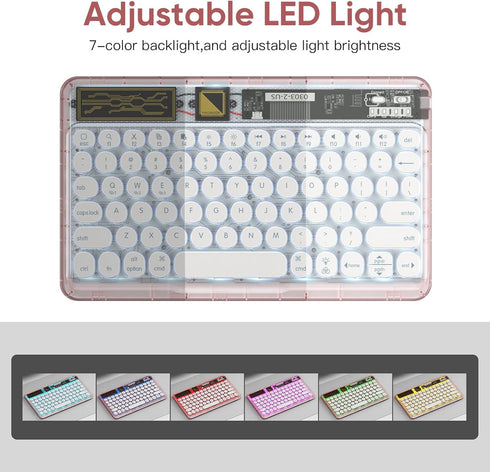 OMOTON Multi-Device Bluetooth Keyboard for iPad, iPhone and Other Bluetooth Enabled Devices, Including iOS, Android, Windows, Easy-Switch up to 3 ...