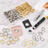 120 Sets Grommet Tool Kit 1/2 Inch, Cridoz Grommet Eyelets Kit with Setting Tools and Storage Box for Fabric, Tarps, Curtains...