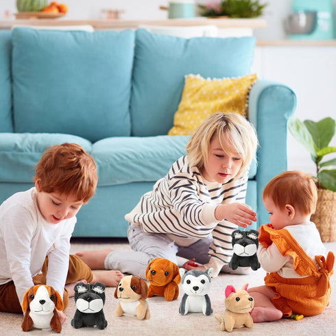 Sumind 9 Pcs Mini Plush Dog Stuffed Animals Bulk Dog Plush Party Favors Small Soft Plush Dog Toy for Goodie Bag Fillers Kids Baby Show Birthday Va...