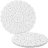 Juvale White Lace Paper Doilies for Tea Party Decorations - 12 in Round, White, 200 Pack Disposable Paper Placemats - Round Placemats...