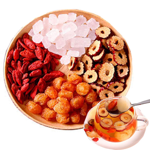 Longan Red Date Goji Tea 4.58oz Guiyuan Jujube Wolfberry Combination Flower Fruit Teabags Ladies' Tea Beverage Cold And Hot Tea Bag...