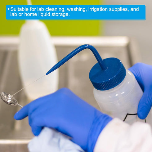 PATIKIL 250ml Wash Bottle, Plastic Squeeze Bottle Narrow Mouth Bottle Watering Tools for Lab Cleaning Washing Irrigation Liquid Storage, Purple...