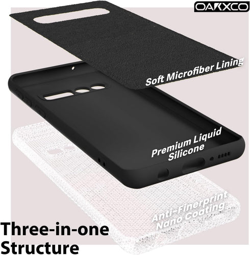 oakxco Designed for Samsung Galaxy S10 Plus Phone Case Liquid Silicone Grip, Cute Thin Slim Soft Rubber TPU Plain Smooth Gel Cover for Women Girl ...