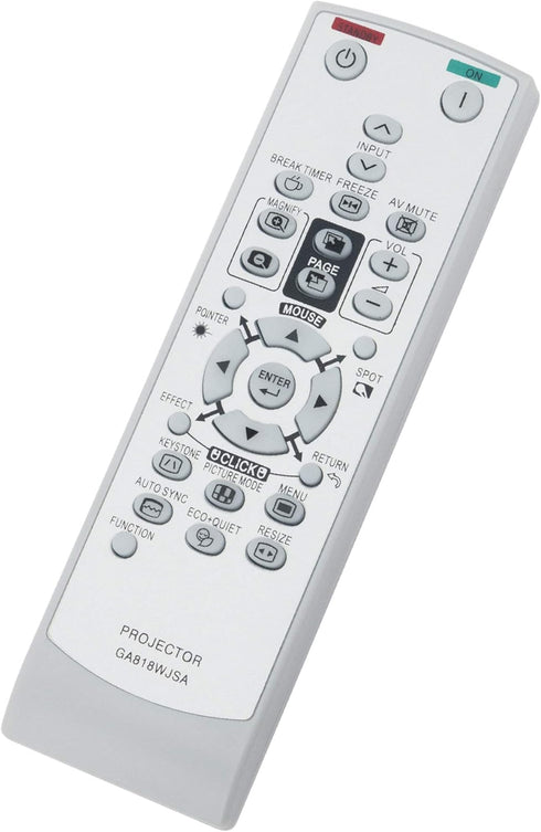 GA818WJSA Replaced Remote fit for Sharp Projector XR-50S XR-55X XR-55X (XGA) XR-50S (SVGA) PG-D3550W PG-D3050W PG-D2870W PG-D2510X...