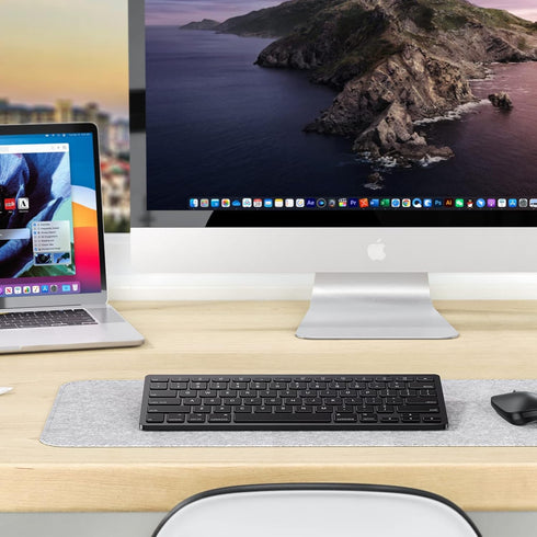 OMOTON Bluetooth Keyboard for Mac, Compact Wireless Keyboard Compatible with MacBook Pro/Air, iMac, iMac Pro, Mac Mini, Mac Pro Laptop and PC (Bla...