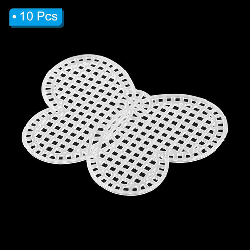 PATIKIL Plastic Mesh Canvas Sheets,10Pcs 3.15inch Cross Needlework Blank Yarn Crafting for Embroidery DIY Bookmarks Cup Mats, White, Butterfly Sha...