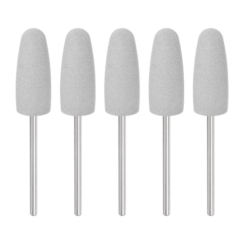 5pcs Rubber Polishing Bit Silicone Buffing Wheels 150 Grit 10mm Dia Mounted Grinding Head for Electric Grinder Rotary Tool, Cone Shape...