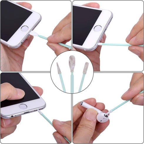 45 Pcs Cell Phone Cleaning Kit, Wisdompro USB Charging Port Cleaner and Headphone Jack Brush Tool Set Compatible with iPhone, iPad, Airpod, Laptop...