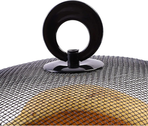 Juvale Black Mesh Fruit Baskets with Lids, Restaurant Kitchen Produce Containers (10 Inch) 2 Pack Fruit Mesh Basket...