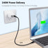USB C to USB C Cable 2ft 3Pack, 240W USB C Cable Short PD USB 2.0 Fast Charging Cord Compatible for iPhone 15/15 Plus/15 Pro/15 Pro Max, Galaxy S2...