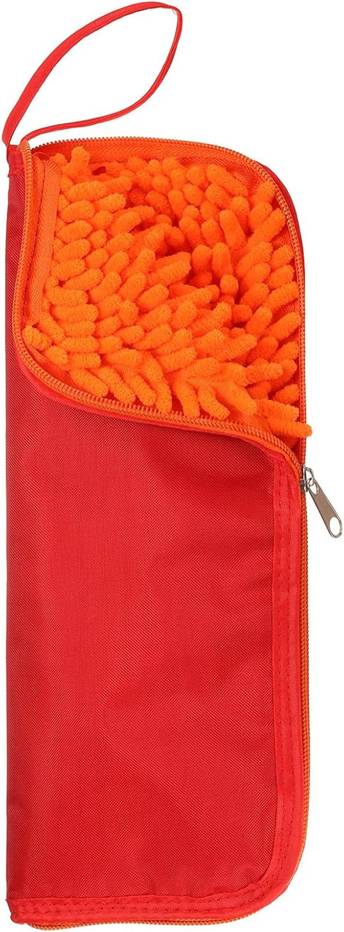 Wet Umbrellas Bag 59/5"x5" Thicker Chenille Folding Umbrellas Sleeve Cover Portable Waterproof Case for Storage Carry Travel Home Outdoor, Red......