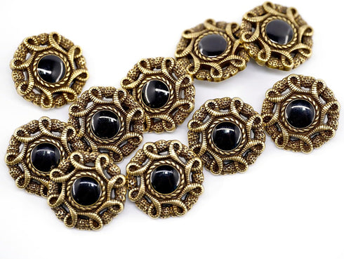 20 pcs Hollow Serpentine Circle Metal Shank Sewing Buttons for Coats -23mm -7/8"...